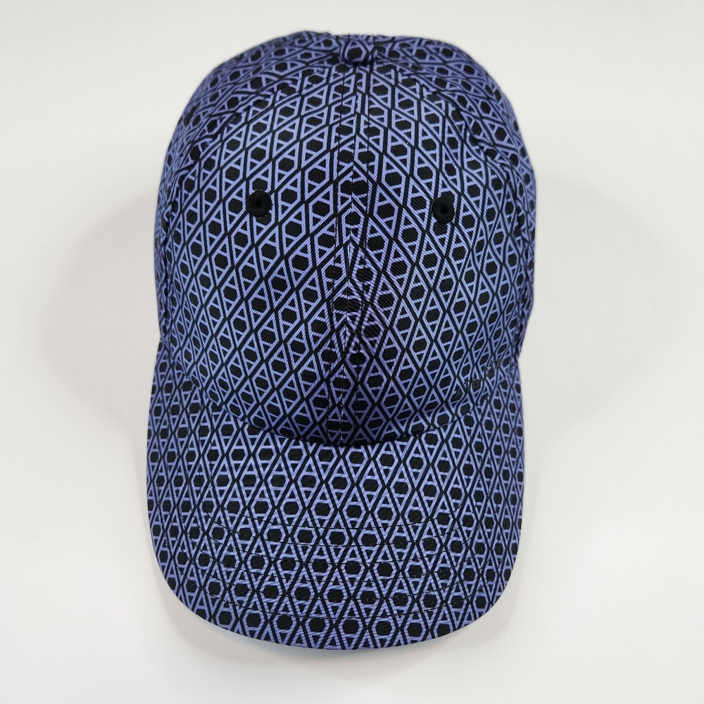 Athleta Hat Geometric Print Blue Purple Black - Picture 2 of 5